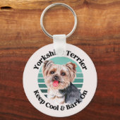 Yorkshire Terrier grappige quote sleutelhanger (Voorkant)