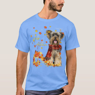 Yorkshire Terrier Hallo herfst voor Hondenliefhebb T-shirt