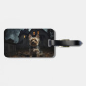 Yorkshire Terrier Halloween eng Bagagelabel (Achterkant horizontaal)