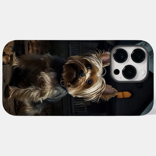 Yorkshire Terrier Halloween eng Case-Mate iPhone Case (Achterkant (horizontaal))