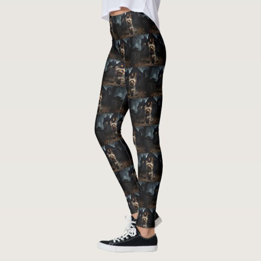 Yorkshire Terrier Halloween eng Leggings (Links)