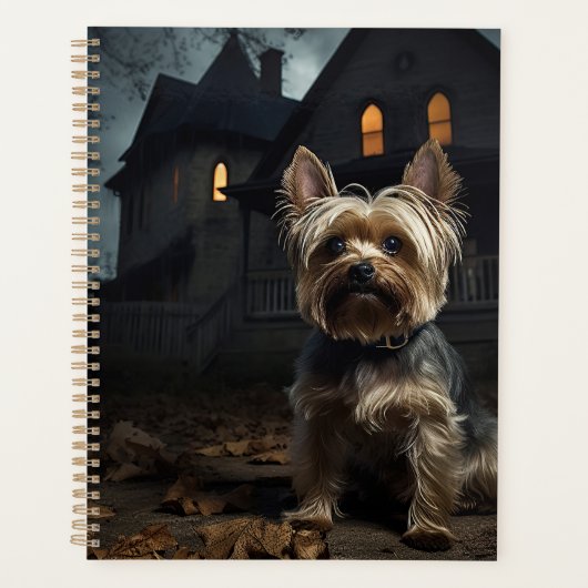Yorkshire Terrier Halloween eng Planner (Voorkant)