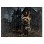 Yorkshire Terrier Halloween eng Snijplank (Voorkant)