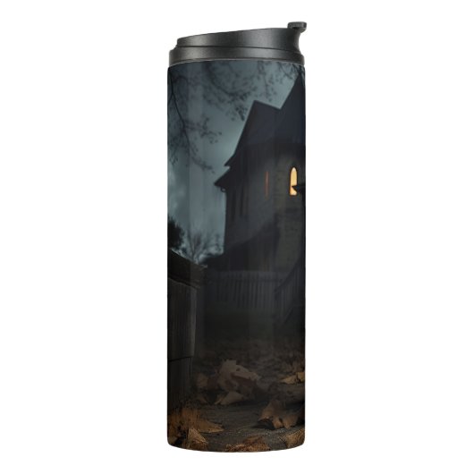 Yorkshire Terrier Halloween eng Thermosbeker (Gedraaid links)