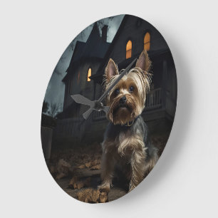 Yorkshire Terrier Halloween Griezelen  Grote Klok