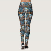 Yorkshire Terrier Halloween Griezelen Leggings (Achterkant)