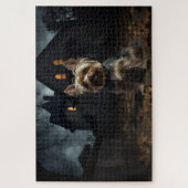 Yorkshire Terrier Halloween Griezelen Legpuzzel (Verticaal)