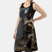 Yorkshire Terrier Halloween Griezelen Schort (Insitu)