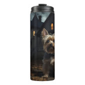 Yorkshire Terrier Halloween Griezelen  Thermosbeker (Voorkant)