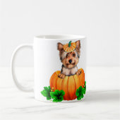 Yorkshire Terrier Halloween Jack-O-Lantern Koffiemok (Links)