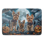 Yorkshire Terrier Halloween Spooky Badmat (Voorkant)
