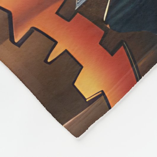 Yorkshire Terrier Halloween Spooky Fleece Deken (Hoek)