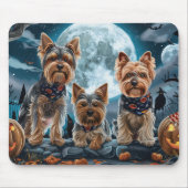 Yorkshire Terrier Halloween Spooky Muismat (Voorkant)
