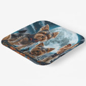 Yorkshire Terrier Halloween Spooky Papieren Bordje (Gebogen)