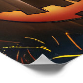 Yorkshire Terrier Halloween Spooky Poster (Hoek)