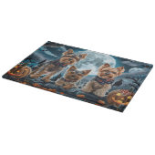 Yorkshire Terrier Halloween Spooky Snijplank (Hoek)