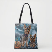 Yorkshire Terrier Halloween Spooky Tote Bag (Voorkant)