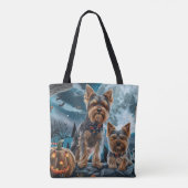 Yorkshire Terrier Halloween Spooky Tote Bag (Achterkant)