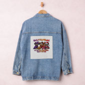 Yorkshire Terrier Halloween Thanksgiving Christmas Denim Jacket (Hangar)