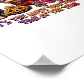 Yorkshire Terrier Halloween Thanksgiving Kerst Poster (Hoek)