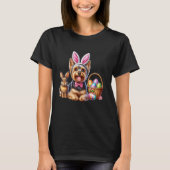 Yorkshire Terrier Happy Easter T-shirt (Voorkant)
