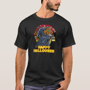 Yorkshire Terrier Happy Halloween Kostuum Grim Rea T-shirt