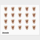 Yorkshire Terrier Hart Sticker (Vel)