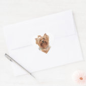 Yorkshire Terrier Hart Sticker (Envelop)