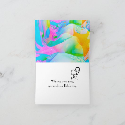 Yorkshire Terrier Hartelijk dank voor de vergaderi Bedankkaart (Binnen)