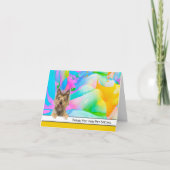 Yorkshire Terrier Hartelijk dank voor de vergaderi Bedankkaart (Voorkant)