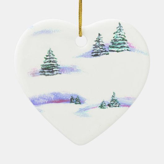 Yorkshire Terrier Heart Ornament (Achterkant)