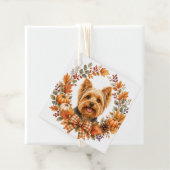Yorkshire Terrier Herfst Bedankjes Labels (In situ)
