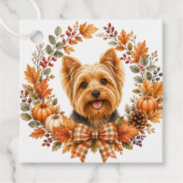 Yorkshire Terrier Herfst Bedankjes Labels
