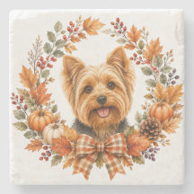 Yorkshire Terrier Herfst Coaster