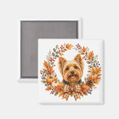 Yorkshire Terrier Herfst Magneet (Voorkant / Achterkant)