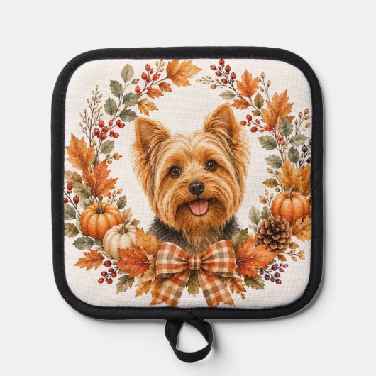Yorkshire Terrier Herfst Pannenlap (Voorkant)