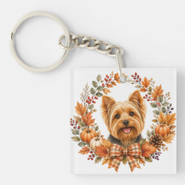 Yorkshire Terrier Herfst Sleutelhanger