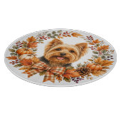 Yorkshire Terrier Herfst Snijplank (Hoek)