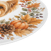 Yorkshire Terrier Herfst Snijplank (Hoek)