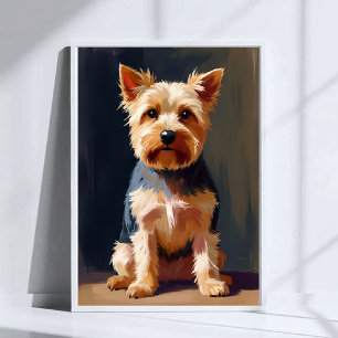 Yorkshire Terrier Hond Dier Schilderij Poster
