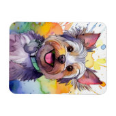 Yorkshire Terrier Hond Foto Magneet (Horizontaal)