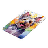 Yorkshire Terrier Hond Foto Magneet (Linkerzijde)