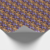 Yorkshire Terriër Hond Halloween Heks en Pompoen Cadeaupapier (Hoek)