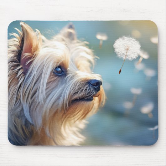 Yorkshire Terrier Hond Huisdier Muismat (Voorkant)