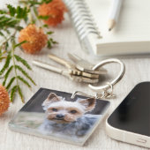 Yorkshire Terriër, Hond, Huisdier Sleutelhanger (Voorkant Rechts)