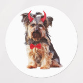 Yorkshire Terrier Hond in Halloween Labels (Design 1)