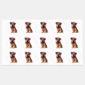 Yorkshire Terrier Hond in Halloween Labels (Vel)