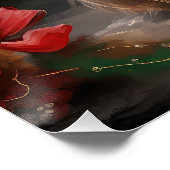 Yorkshire Terrier Hond in Sneeuw Kerstmis Perfect Poster (Hoek)