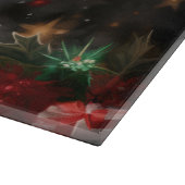 Yorkshire Terrier Hond in Sneeuw Kerstmis Snijplank (Hoek)