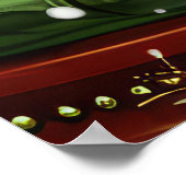 Yorkshire Terrier Hond Kerstfeest Poster (Hoek)